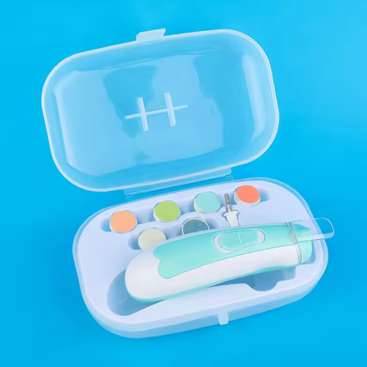 Set de Manicura para Bebé Herramienta de Pulido de Uñas Eléctrico Fácil de Usar Clippers de Uñas para Recién Nacidos Cuidado de Bebé Kit de Cuidado de Uñas - 1