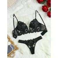 Lencería de hadas Floral de San Valentín, bragas cortas encantadoras, ropa interior Sexy, camisón elegante, ropa interior en V, conjunto breve para mujer, sujetador transparente - details 0