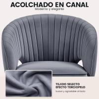 Silla de Oficina de Terciopelo Ruinas Giratorias de 360° Ajustable en Altura - details 2