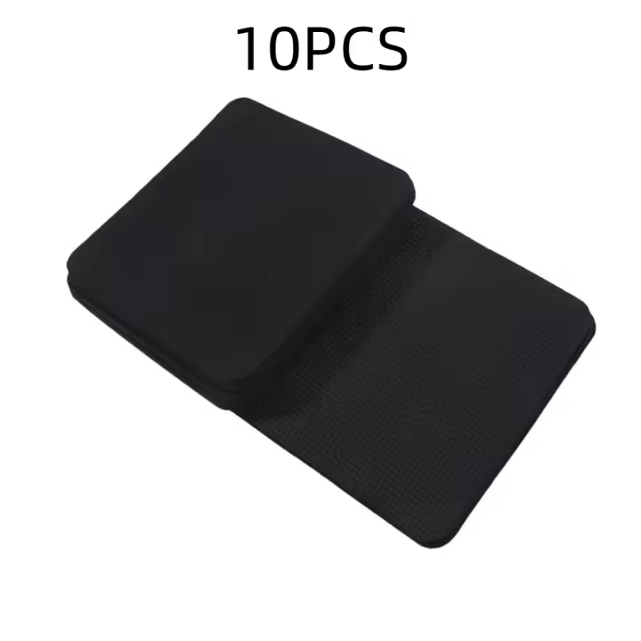 Almohadillas protectoras cuadradas para Fitness, almohadillas protectoras de silicona antideslizantes para levantamiento de pesas, almohadillas protectoras duraderas y gruesas para entrenamiento de gimnasia, 10 Uds. - 1