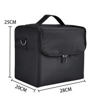 Bolsa de cosméticos Oxford tela de gran capacidad caja de maquillaje de maquillaje portátil para viajes de varias capas - details 2