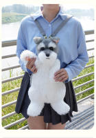 Mochila de perro de simulación Schnauzer, muñeca de cachorro de dibujos animados, regalo de cumpleaños para novia - details 5