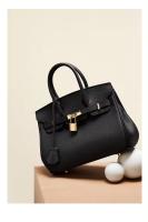 Bolso de hombro de cuero para mujer, bolso Kelly, Lychee Platinum, versátil, regalo para niñas, accesorios para atuendo, moda - details 16