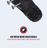 Botas altas para hombre, zapatos de seguridad de cuero para trabajo con punta de acero y antiperforación, zapatos impermeables - details 25