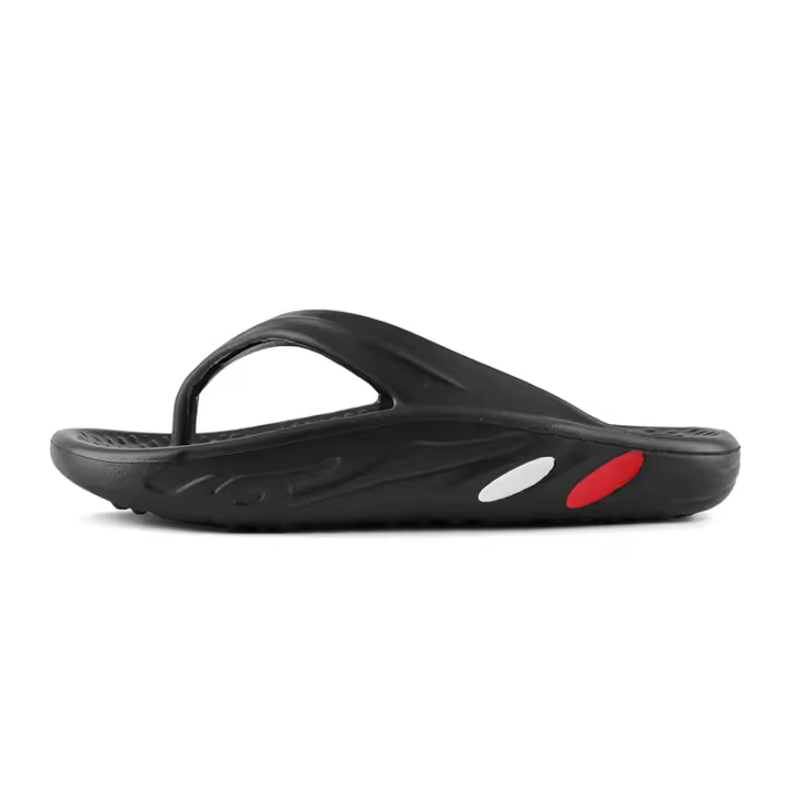 Chanclas negras para hombre, Sandalias cómodas para la playa - 1