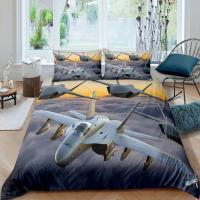 Funda de Avión de Combate Nórdico Tamaño King/Queen Juego de Cama Volador para Niños, Adolescentes y Niños Funda de Edredón Moderna y Fresca - details 14