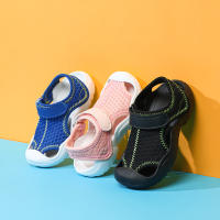 Sandalias de suela suave para niños, zapatos deportivos de playa para niños, zapatillas de velcro para bebés, ligeros de verano - details 9