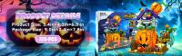 Halloween Creative Building Blocks Game, Halloween Hut, Ghost House, Pumpkin House, Decorative Brick Set, Toys, Birthday Party G - details 20