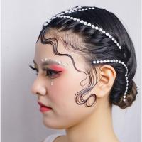 Pegatinas de joyas para el cabello, tatuaje temporal, tira larga de diamantes de imitación, adhesivo para la cara, decoración de diamantes de imitación para el cabello - details 5