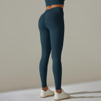 Leggings push-up sin costuras para mujer, pantalones elásticos de cintura alta para entrenamiento, correr, yoga, gimnasio - details 34