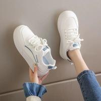 Nuevos Zapatos Blancos, Nuevos Zapatos Versátiles Casuales De Base Gruesa - details 6