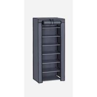 SONGMICS Armario, Perchero, Guardarropa, con barras, vestidor, estantes de tela, marco de metal, 182 x 43 x 182 cm, negro tinta RYG037B02 - details 21