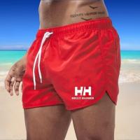 Pantalones cortos de playa para hombre, ropa deportiva de verano con bolsillos, material transpirable y de secado rápido, pantalones cortos de baño para surf. - details 11