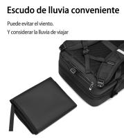 Mochila de gran capacidad para hombre, mochila de viaje de ocio, expandible, impermeable, interfaz USB - details 15