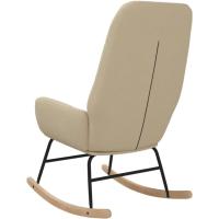 Silla Mecedora Balancín Reclinable Asiento Butaca Sillón Acolchado Salón Sala de Estar Relajación Muebles Mobiliario de Tela - details 3