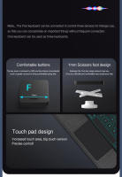 Ajuyu-funda de Teclado para tableta Samsung Galaxy Tab A9 Plus, 11 pulgadas, A9 +, funda inteligente con retroiluminación, SM-X210 en español, X216, X218 - details 4