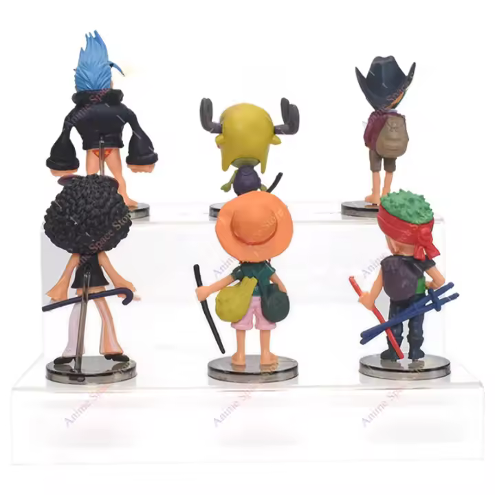 Set De 6 Figuras De Acción One Piece Anime Luffy Chopper Sanji Zoro Brook Q Versión 26ta Generación Juguetes PVC Modelo Para Niños - 1