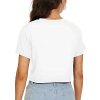 Camiseta divertida Y2K informal para mujer, Tops cortos rosas, camiseta holgada corta con cuello redondo, ropa de calle de verano - details 5