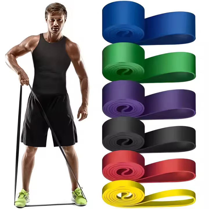 Banda elástica Tpe para entrenamientos deportivos, resistencia a la fuerza, Fitness, látex, Pull-Up, círculo grueso, Yoga, cadera multifuncional, 1/5 Uds. - 1