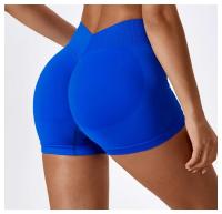 Shorts de Yoga de Cintura Alta Ajuste Ajustado para Abdomen y Cadera Material de Nylon - details 13