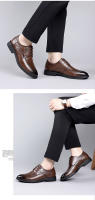 Zapatos de cuero auténtico británico Zapatos de negocios elegantes con cordones - details 12