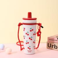 Taza térmica de paja de acero inoxidable, botella de agua aislada portátil a prueba de fugas, taza de café de gran capacidad para estudiantes - details 6