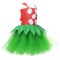 Vestido tutú para niñas de la isla hawaiana, disfraz de Lilo de dibujos animados, disfraz de cosplay elegante para niños, vestidos de princesa de fiesta Hula de playa con guirnalda de flores - details 7