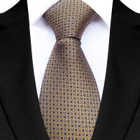 Corbata De Polka Dot Para Hombre De Lujos 8CM Estilo Clásico Formal Hecha Con Técnica De Tejido Jacquard Para Bodas Y Fiestas - details 3