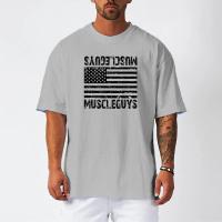 Men Bodybuilding Workout Oversized Loose T-shirt Summer Mesh Breathable Quick Dry Short Sleeved Tops Casual Fashion Gym Clothing - details 8