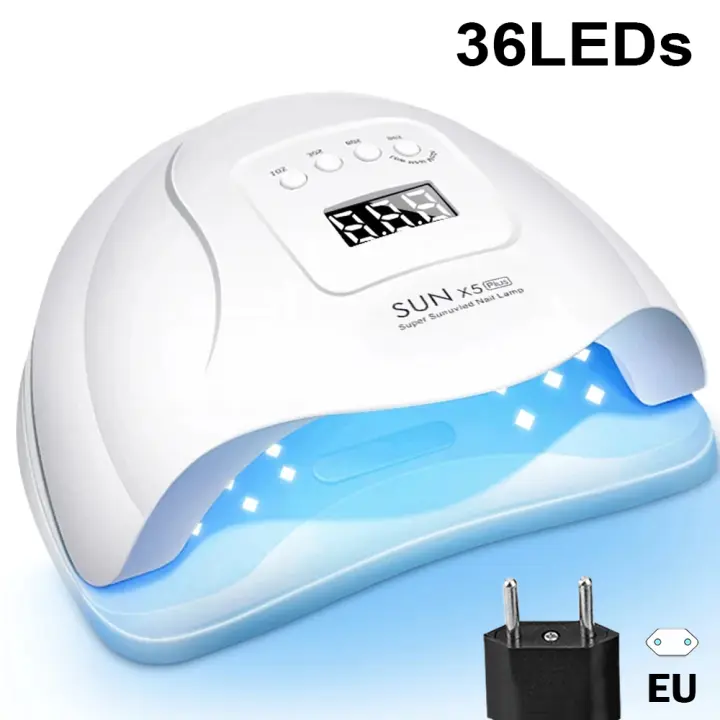Lámpara de Uñas UV LED Profesional de 380W Secado Rápido para Uñas de Gel con 81 LEDs - 1