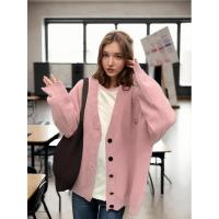 Suéter de punto con cuello en V para mujer, informal, ropa de abrigo, 2024 - details 7