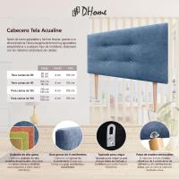 Cabecero de Polipiel o Tela Pro con 2 hileras de Botones y Patas Cabezal tapizado Cama Lujo (150x105cm con Patas (Camas 150/160), Tela Beige) - details 13