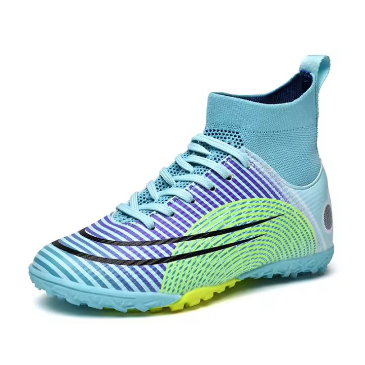 Zapatos de fútbol de césped para niños y niñas, tacos de fútbol para interiores y exteriores, zapatos de fútbol para jóvenes - 1