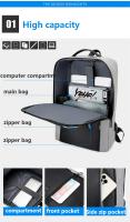 Mochila De Negocios impermeable para hombre, morral escolar con USB de 15,6 pulgadas, para ordenador portátil, de gran capacidad - details 8