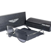 2025 POLICER Gafas de Sol Pilot para Hombre UV400 Polarizadas, Regalo Familiar para Viajes y Piscina, Diseño Retro Italiano 3028 - details 4