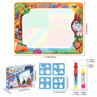 80x60CM Kids Coloring Doodle Magic Water Drawing Mat with Reusable Magic Pens Montessori Painting Board Educational Toys Gifts - details 13