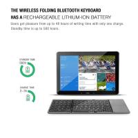 Miniteclado inalámbrico de tres pliegues, teclado portátil Universal con Bluetooth, ratón táctil para IOS, Android, Windows, blanco - details 3