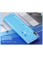 Tallado en plata K600 e-sports sensación mecánica PUBG teclado luminoso con cable punk color a juego accesorios de computadora al por mayor - details 10