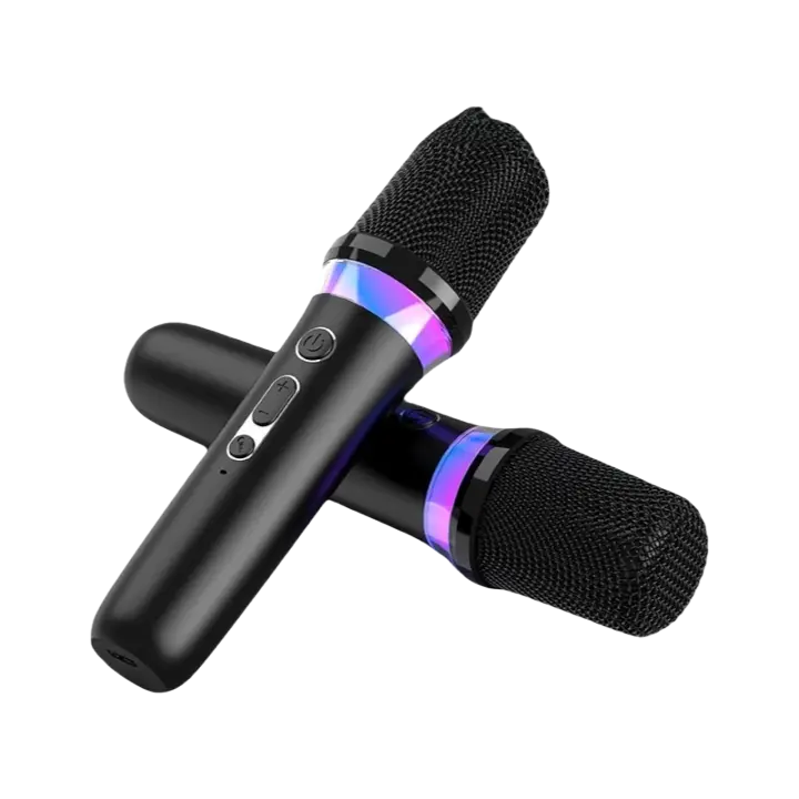 Micrófono De Movimiento De Núcleo Bluetooth 5.3 DS-K2 Para Karaoke Con Luz RGB Y Sistema De Mezcla DSP Para Altavoces Conexión Wired Ideal Para KTV Y Música En Coche - 1