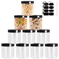 Tarro vacío de cocina con pegatina y bolígrafo para condimentos, tarro de embalaje de miel, cosméticos, crema facial, contenedor de almacenamiento, 12/24 piezas, 250ml - details 0