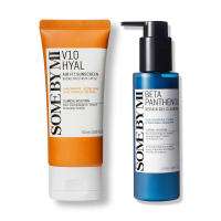 SOME BY MI Limpiador reparador de beta-pantenol + V10 Hyal Air Fit 4.05Oz+1.69Oz Gel suave diario tipo gel de lavado facial para puntos negros y sebo - details 0