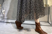 Vestido japonés de gasa de talla grande para mujer, diseño Floral de verano, sombrero de manga corta único y pequeño para ir al trabajo - details 13
