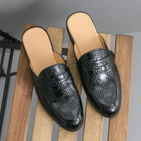 Zapatillas de cuero con punta en relieve para hombre, zapatos cómodos, ligeros, informales, formales, talla 38-47 - details 18