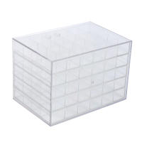 Caja de almacenamiento de 120 rejillas, suministros de Arte de uñas, organizador de secuencia de 5 capas - details 4