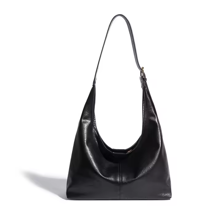 Bolso de gran capacidad para mujer, estilo retro 2025, nuevo bolso versátil de hombro, bandolera, tipo cubo, para clase, viajes diarios y juguetes. - 1