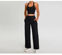 Conjunto de Yoga de Alta Cintura para Mujer Ropa Deportiva de 2 Piezas para Correr y Fitness - details 6