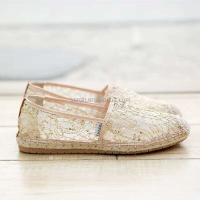 Nuevo Mocassin Homm Cuir Mesh zapatos de lona blancos para mujer producto en oferta precio bajo de marca - details 2