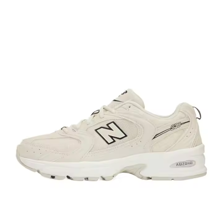 Leten NB 530 Retro zapatillas deportivas informales con amortiguación para hombre y mujer - beige blanco - 1