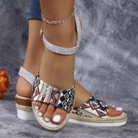 Sandalias de tacón de cuña de verano para mujer - details 4