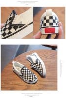 Zapatos de lona para niños, zapatillas informales a cuadros blancas y negras, zapatos de moda transpirables suaves y vendidos para primavera y verano para niños y niñas - details 4